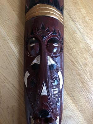 Niet of onleesbaar gesigneerd - Zeer groot (1 meter lang!) en expressief Afrikaans masker kopen? Bied vanaf 1!