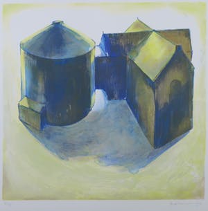 Ardi Brouwer - Litho, Binnenplaats II kopen? Bied vanaf 1!