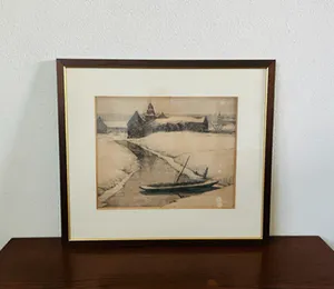 Willem Witjens - Boerenhoeve met bootje in winter kopen? Bied vanaf 1!