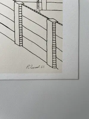 Roger Raveel - 'Grafisch panorama met doel' 1952 kopen? Bied vanaf 70!