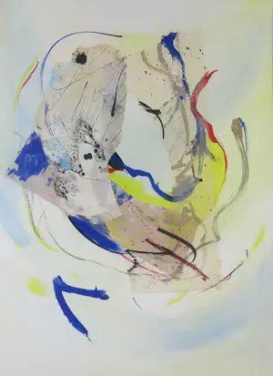 Arty Grimm - Gemengde techniek op papier, Zonder titel - Ingelijst kopen? Bied vanaf 100!