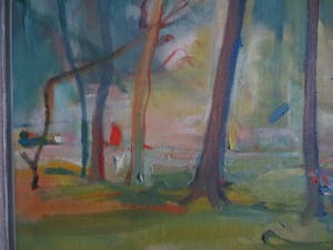 Arie Schouten - Zomerochtend in t Park Velsen 1969/ kopen? Bied vanaf 170!