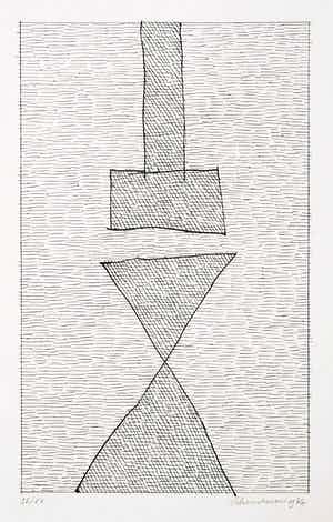 Jan Schoonhoven - Zeefdruk, Vorm verkocht voor € 10!