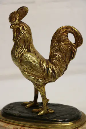 Niet of onleesbaar gesigneerd - fosfor brons haan kopen? Bied vanaf 1!