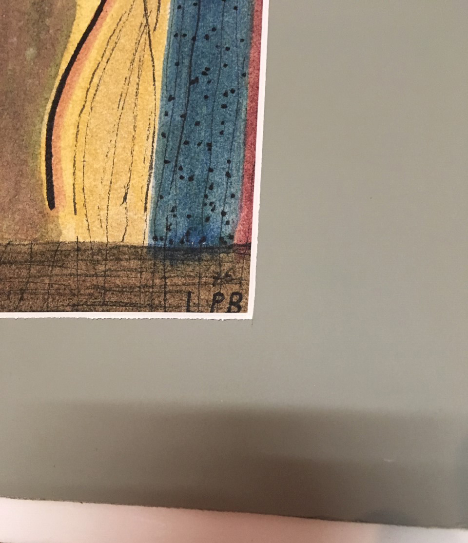 L.P. Boone - Twee figuren - gouache op papier, ingelijst kopen? Bied vanaf 40!