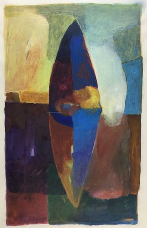 Angele Donjacour - z.t. | abstract geometrisch schilderij - ingelijst kopen? Bied vanaf 135!