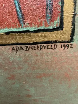 Ada Breedveld - Acryl op doek, titel, Kracht. kopen? Bied vanaf 275!