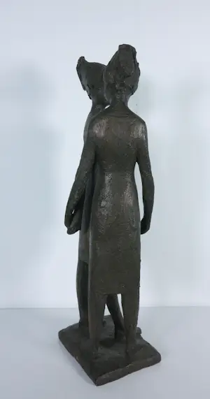 Clemens Pasch - Bronzen beeld, Die Freundinnen + boek! kopen? Bied vanaf 1500!