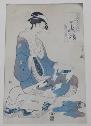 Hosoda Eishi - Houtdruk - Bijin kopen? Bied vanaf 1!