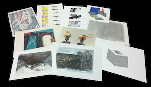 Ernst Bergmans - en andere! Lot van 10 werken op papier kaufen? Bieten Sie von 1!