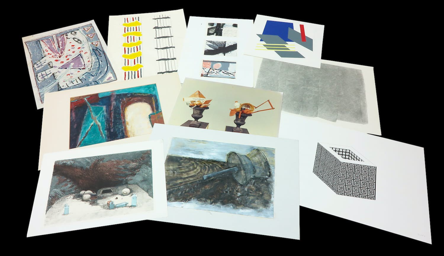 Ernst Bergmans - en andere! Lot van 10 werken op papier kopen? Bied vanaf 1!