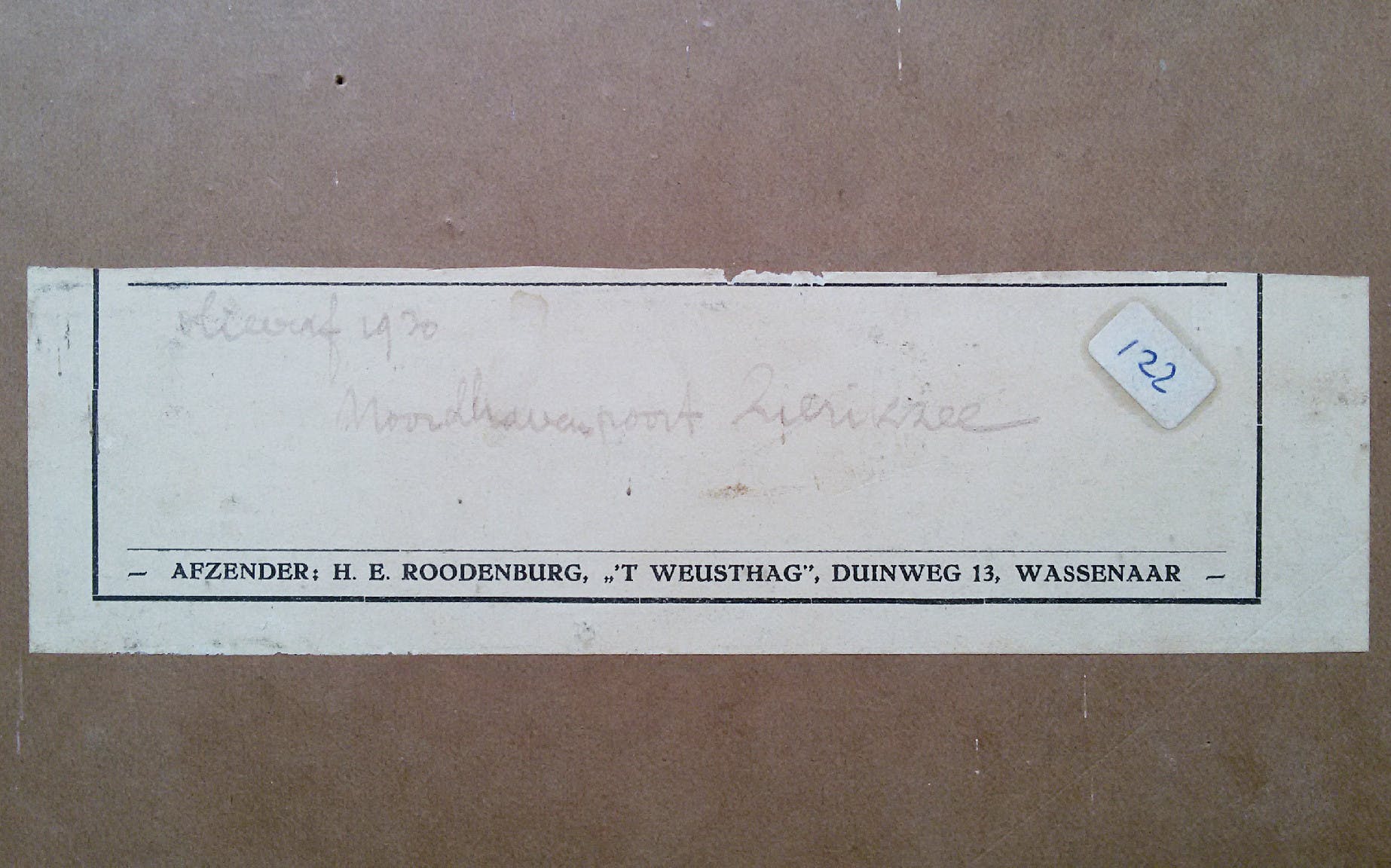 Hendrikus Roodenburg - Noordhavenpoort Zierikzee, olieverf marouflé op paneel (ingelijst) kopen? Bied vanaf 1!
