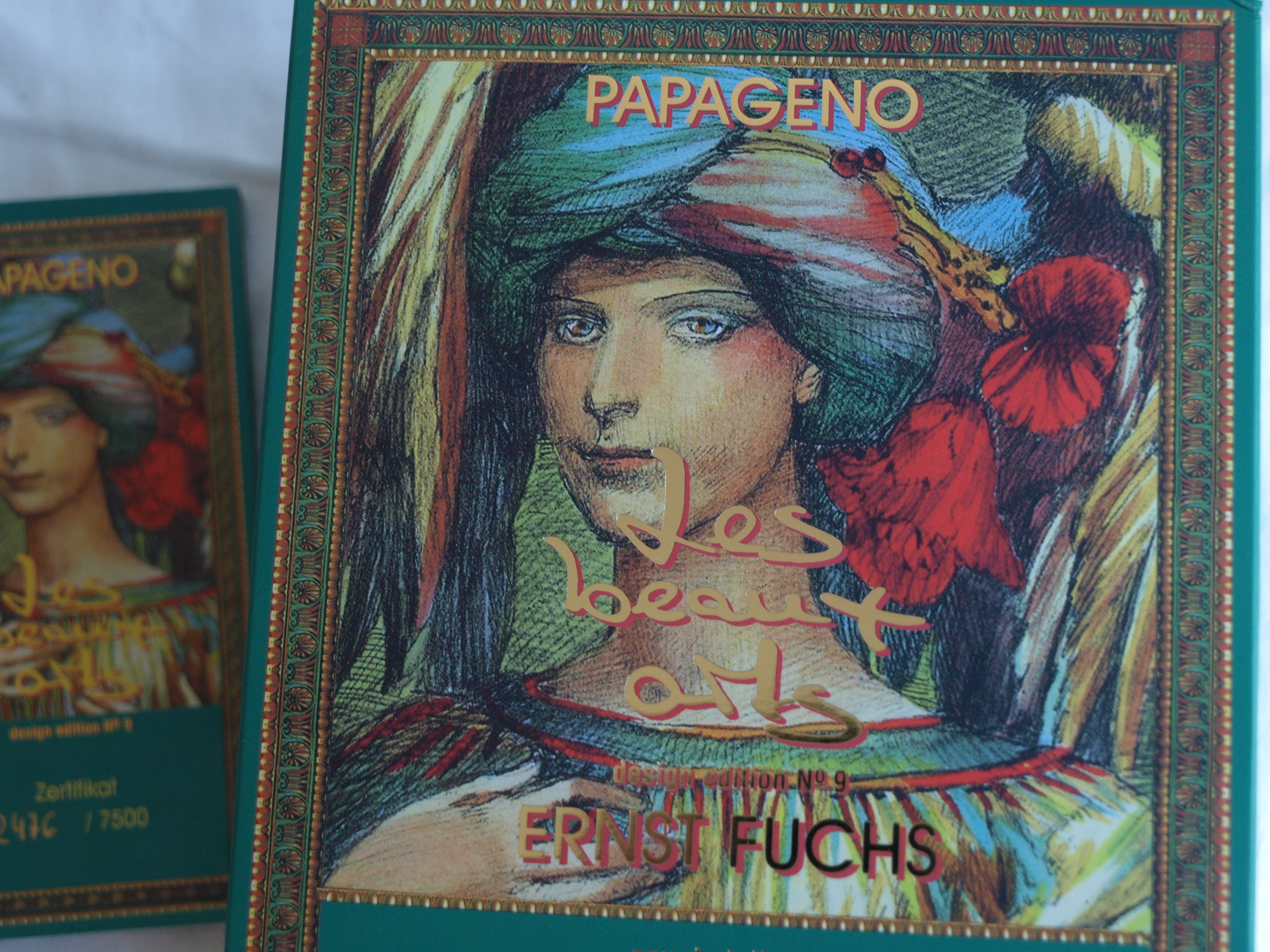 Ernst Fuchs - Bronzen beeld op parfumfles , Papageno – 1998  kopen? Bied vanaf 175!