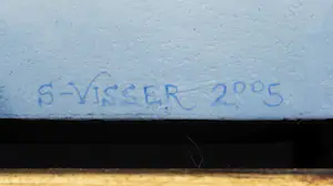 AcheterSuzan Visser - Ingelijste olieverf op paneel: 'Visvlucht - 2005? Enchérissez de 699!
