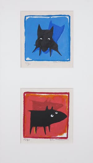 Peter Bastiaanssen - Zeefdruk, Zonder titel 2 luik kopen? Bied vanaf 1!