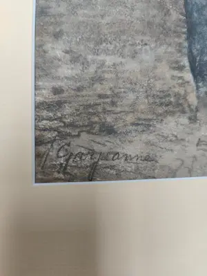 Johannes Josephus Garjeanne - Dorpsgezicht met vrouw en kind kopen? Bied vanaf 1!