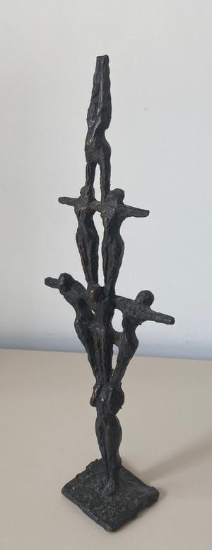 John Bier - Bronzen beeld - 'De Zeven Acrobaten' kopen? Bied vanaf 1!