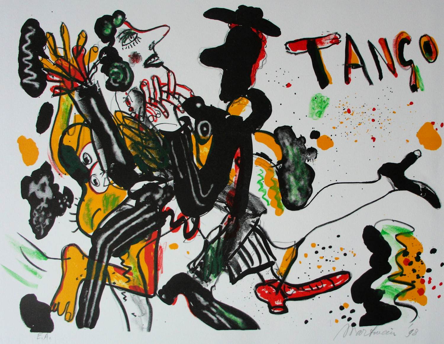 Buy Anton Martineau - Litho: Tango - 1998? Bid from 75!