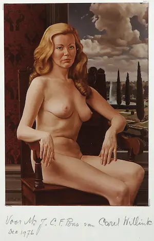 Carel Willink - Lot van een foto en kaart met persoonlijke berichten kopen? Bied vanaf 1!