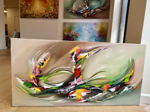 Gena - Abstract Green kopen? Bied vanaf 199!