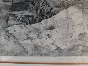 Wout van Vliet - stilleven met tekening kopen? Bied vanaf 20!