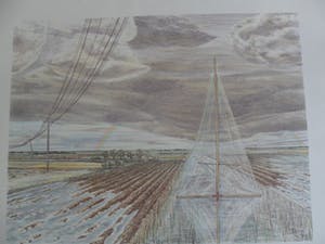 Lies Verdenius - Litho, Titel, "Neergestorte vlieger". kopen? Bied vanaf 25!