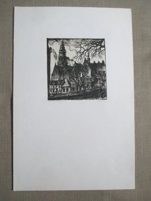 Rein Snapper - Houtsnede Amsterdam kopen? Bied vanaf 20!