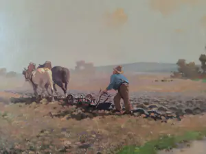 Jan Simon Knikker - Ploegende boer kopen? Bied vanaf 345!