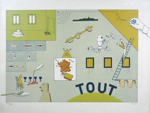 Jan Voss - Litho, Tout - Ingelijst kopen? Bied vanaf 50!