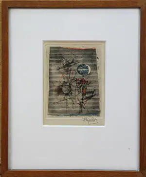 Johnny Friedlaender - Ets/aquatint - Abstracte compositie kopen? Bied vanaf 75!