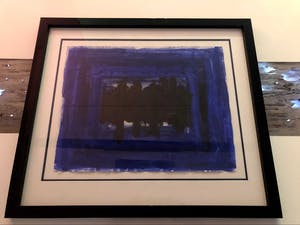 Bram Bogart - Blue (gemengde techniek op papier) kopen? Bied vanaf 2500!