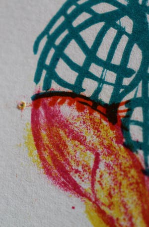 Jacqueline de Jong - Litho: Compositie met veel beeldelementen kopen? Bied vanaf 30!