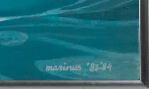 Rien Scholten - Acryl op doek, Vanuit het water - Ingelijst kopen? Bied vanaf 200!