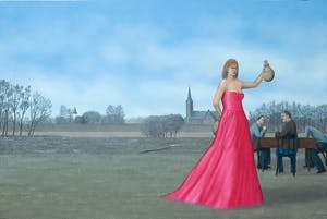 Sven Hoekstra - Olieverf op paneel, Zonder titel - Ingelijst kopen? Bied vanaf 500!