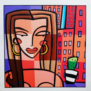 Buy Jacqueline Schäfer - Kleurenzeefdruk CITYGIRL? Bid from 55!