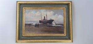 Adriaan Marinus Geijp - Schip vastgelopen op strand kopen? Bied vanaf 465!