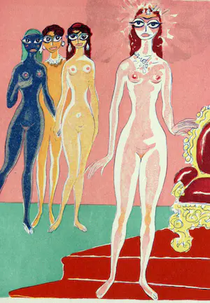 Kees van Dongen - Houtgravure - " La jouvencelle " - 1955 - 1001 nacht - ready to frame kopen? Bied vanaf 75!