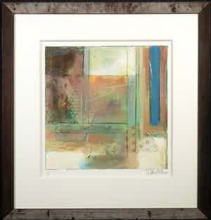 Starlie Sokol-Hohne - Monotype, Abstracte compositie - Ingelijst verkocht voor € 10!