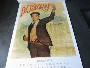Niet of onleesbaar gesigneerd - Van schipper bv, Zaandijk, 3 Kalenders, 39 affiches. kopen? Bied vanaf 1!