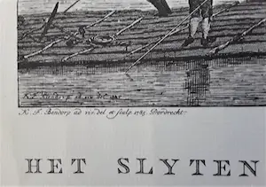 Niet of onleesbaar gesigneerd - Twee oude stadgezichten: Haringvliet/Rotterdam en Dordrecht 18e eeuw kopen? Bied vanaf 1!