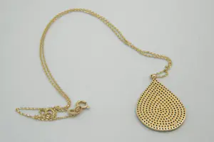 14- Fijn 14 Krt gouden collier met Nazar Amulet hanger. kopen? Bied vanaf 235!