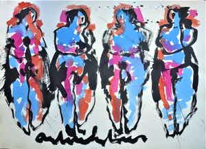 Anton Heyboer - 4 vrouwen . verkocht voor € 450!