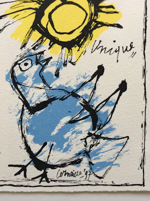 Corneille - Unique - zeefdruk - 1997. kopen? Bied vanaf 50!