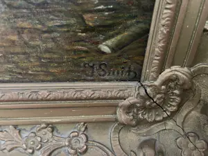 Jan Smit - Pijprokende boer zittend bij de stookplaats en boerin het vuur oprakelend kopen? Bied vanaf 250!