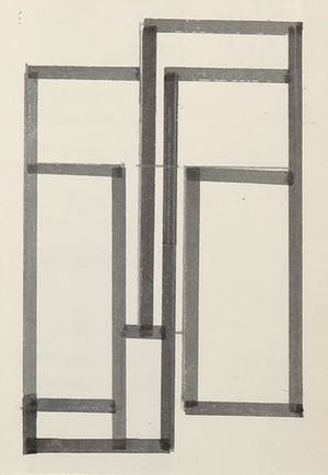 Siep van den Berg - Stift en potlood, Abstracte compositie kopen? Bied vanaf 50!