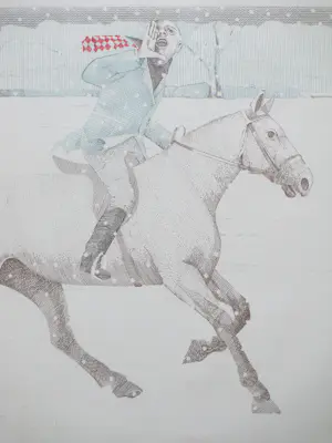 Aat Verhoog - Roepende Ruiter - Ets kopen? Bied vanaf 48!