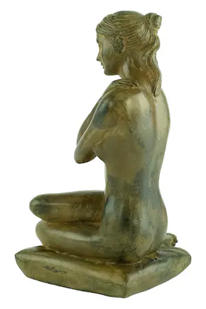 Pierre Chenet - Bronzen beeld van vrouwelijk naakt met gekruiste armen kopen? Bied vanaf 295!
