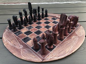 Curiosa - Handgemaakt stenen schaakspel afkomstig uit Kenia kopen? Bied vanaf 1!