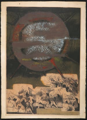 Ru van Rossem - Kleurenets, Eclipse - Ingelijst kopen? Bied vanaf 100!