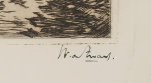 Willem de Zwart - Ets, Landschap met koeien kopen? Bied vanaf 20!